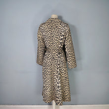 Load image into Gallery viewer, 70s 80s FRENCH LEOPARD ANIMAL PRINT BELTED TRENCH COAT - XS-S