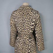 Load image into Gallery viewer, 70s 80s FRENCH LEOPARD ANIMAL PRINT BELTED TRENCH COAT - XS-S