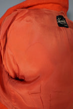 Load image into Gallery viewer, 50s 60s HERSHELLE MODEL ORANGE CROPPED SLUBBY WOOL JACKET - S