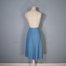 Load image into Gallery viewer, 60s ART DECO WALLIS SOFT BLUE SKIRT SUIT WITH LOTS OF BUTTONS - XS-S
