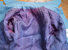 Load image into Gallery viewer, 60s ART DECO WALLIS SOFT BLUE SKIRT SUIT WITH LOTS OF BUTTONS - XS-S