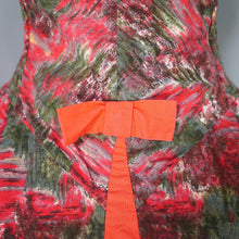 Load image into Gallery viewer, 50s COLE OF CALIFORNIA RED FULL SKIRTED SUN DRESS WITH SHIRRING - XS