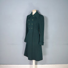 Load image into Gallery viewer, 40s GREEN WOOL DAGGER COLLAR DOUBLE BREASTED AUTUMN COAT - S