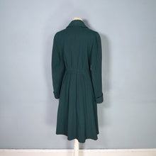 Load image into Gallery viewer, 40s GREEN WOOL DAGGER COLLAR DOUBLE BREASTED AUTUMN COAT - S