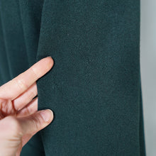 Load image into Gallery viewer, 40s GREEN WOOL DAGGER COLLAR DOUBLE BREASTED AUTUMN COAT - S