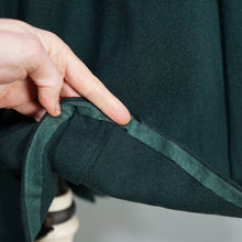 Load image into Gallery viewer, 40s GREEN WOOL DAGGER COLLAR DOUBLE BREASTED AUTUMN COAT - S
