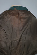 Load image into Gallery viewer, 60s does 40s DARK GREEN WOOL DOGEAR COLLAR AUTUMN COAT - S