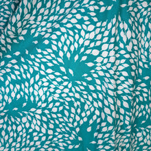 Load image into Gallery viewer, 50s CALIFORNIA EMERALD GREEN AND WHITE LEAF PRINT FULL SKIRTED DRESS - XS