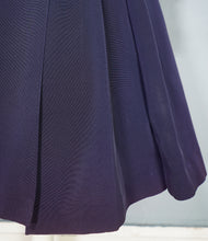 Load image into Gallery viewer, 50s VERNER VOGUE MIDNIGHT BLUE GROSGRAIN PRINCESS COAT - L
