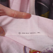 Load image into Gallery viewer, 50s PASTEL PINK JOHN WOLF NOVELTY BORDER PRINT FULL SKIRT -  25.5&quot;