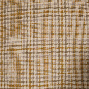 60s PENDLETON SHORT BROWN BEIGE AND GREY PLAID WOOL SWING JACKET - L