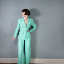 Load image into Gallery viewer, 70S SPINNEY "LIFE ON MARS" MINT GREEN TWO PIECE SUIT - S