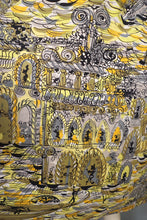 Load image into Gallery viewer, HANDMADE 50s YELLOW VENETIAN / VENICE GONDOLIER PRINT FULL SKIRT - 30&quot;