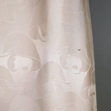 Load image into Gallery viewer, 60s / 70s VIVIEN SMITH LADY FACE DAMASK FABRIC EMPIRE MAXI DRESS - XS
