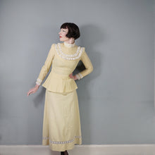 Load image into Gallery viewer, 70s MR DARREN TWO PIECE VICTORIAN PRAIRIE SKIRT AND BLOUSE DRESS SET - XS