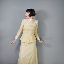 Load image into Gallery viewer, 70s MR DARREN TWO PIECE VICTORIAN PRAIRIE SKIRT AND BLOUSE DRESS SET - XS