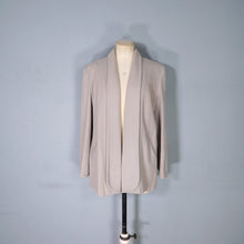 Load image into Gallery viewer, 50s GREY STRONG SHOULDERED SWING JACKET / COAT WITH BUTTON DESIGN - M-L