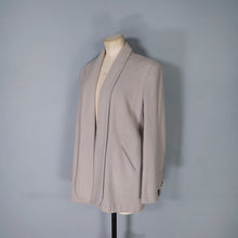Load image into Gallery viewer, 50s GREY STRONG SHOULDERED SWING JACKET / COAT WITH BUTTON DESIGN - M-L
