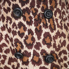 Load image into Gallery viewer, 60s BERGDORF GOODMAN / COUNT ROMI LEOPARD PRINT TRENCH COAT - S-M