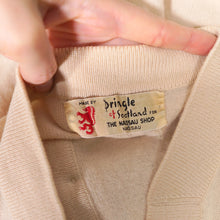 Load image into Gallery viewer, 60s PRINGLE OF SCOTLAND BUTTERFLY INTARSIA CASHMERE CARDIGAN - M