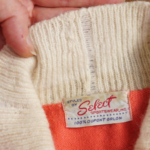 50s 60s SELECT SPORTSWEAR DUPONT ORLON CARDIGAN - S