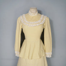 Load image into Gallery viewer, 70s MR DARREN TWO PIECE VICTORIAN PRAIRIE SKIRT AND BLOUSE DRESS SET - XS
