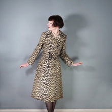 Load image into Gallery viewer, 70s 80s FRENCH LEOPARD ANIMAL PRINT BELTED TRENCH COAT - XS-S
