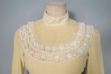 Load image into Gallery viewer, 70s MR DARREN TWO PIECE VICTORIAN PRAIRIE SKIRT AND BLOUSE DRESS SET - XS