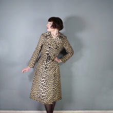 Load image into Gallery viewer, 70s 80s FRENCH LEOPARD ANIMAL PRINT BELTED TRENCH COAT - XS-S