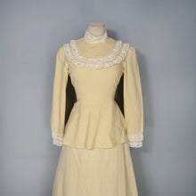 Load image into Gallery viewer, 70s MR DARREN TWO PIECE VICTORIAN PRAIRIE SKIRT AND BLOUSE DRESS SET - XS
