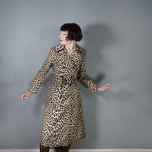 Load image into Gallery viewer, 70s 80s FRENCH LEOPARD ANIMAL PRINT BELTED TRENCH COAT - XS-S