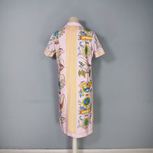 Load image into Gallery viewer, 60s PINK "SERBIN" MURIEL RYAN NOVELTY BIRD PRINT SHIFT DRESS - S