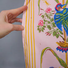 Load image into Gallery viewer, 60s PINK "SERBIN" MURIEL RYAN NOVELTY BIRD PRINT SHIFT DRESS - S