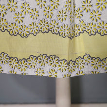 Load image into Gallery viewer, 40s / 50s SOFT RAYON YELLOW FLORAL TEA DRESS WITH BELT - M