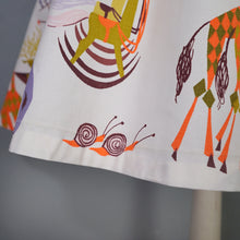 Load image into Gallery viewer, 50s 60s NOAHS ARC WHIMSICAL ANIMAL NOVELTY PRINT FULL SKIRT - 27"