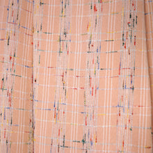 Load image into Gallery viewer, 60s PEACH DAY DRESS AND CROPPED BOLERO WITH RAINBOW FLECKS - L