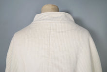 Load image into Gallery viewer, VINTAGE CREAM COLOURED HEAVY CORDUROY CAPE COAT - M