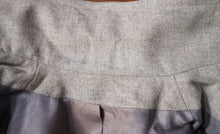 Load image into Gallery viewer, 40s GREY WESTERN STYLE FITTED WOOL JACKET WITH PATCHWORK DESIGNS - M