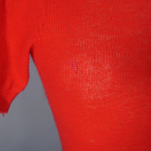 Load image into Gallery viewer, 50s "NYLON BY NEWPORT" POODLE APPLIQUE CORAL CROPPED JUMPER - XXS / PETITE