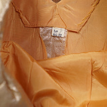Load image into Gallery viewer, 50s METALLIC GOLD LUREX FITTED EVENING TOP / BLOUSE - S