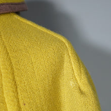 Load image into Gallery viewer, 70s WETHERALL REVERSIBLE WOOL CAPE IN PLAID AND BOLD YELLOW - S-M