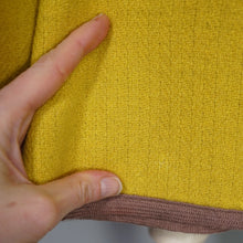 Load image into Gallery viewer, 70s WETHERALL REVERSIBLE WOOL CAPE IN PLAID AND BOLD YELLOW - S-M