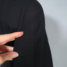Load image into Gallery viewer, 40s RUE DE LA PAIX BLACK BEADED GOTHIC PARISIAN BELTED COAT - S