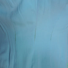 Load image into Gallery viewer, 60s LILLI ANN PASTEL MINT GREEN WOOL CREPE ASYMMETRIC JACKET WITH FUR CUFFS - S