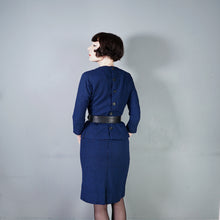 Load image into Gallery viewer, 60s GAY GIBSON BLUE BLACK CHECK TWO PIECE SKIRT AND TOP / DRESS SUIT - S