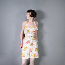 Load image into Gallery viewer, 70s PENELOPE PEEP SQUIRREL NOVELTY PRINT MINI HALTER DRESS - S