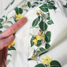Load image into Gallery viewer, 50s YELLOW FLORAL HORROCKSES FASHIONS COTTON SUN DRESS - S