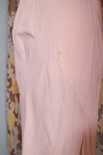 Load image into Gallery viewer, 30s SHEER BROWN BIAS CUT FLORAL CHIFFON MAXI DRESS - S-M