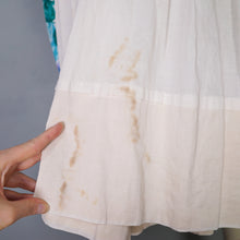 Load image into Gallery viewer, 50s TAILORED FRENCH FLORAL FULL SKIRTED FLORAL SUN DRESS - XS-S