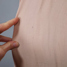 Load image into Gallery viewer, 40s 50s PALE CREAM YELLOW STRIPE FIT AND FLARE PRINCESS AUTUMN COAT - XS-S